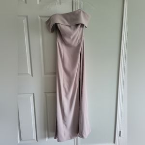 Taupe Evening Gown